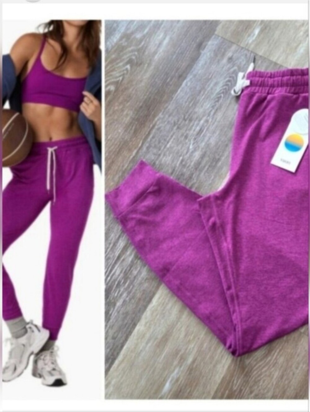 Vuori Performance Jogger Track Pants Magenta NWT Drawcord Pockets PRICE FIRM